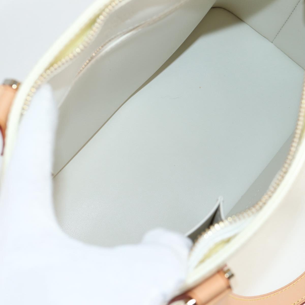 LOUIS VUITTON Monogram Vernis Houston Hand Bag Perle M91342 LV Auth ep10355A