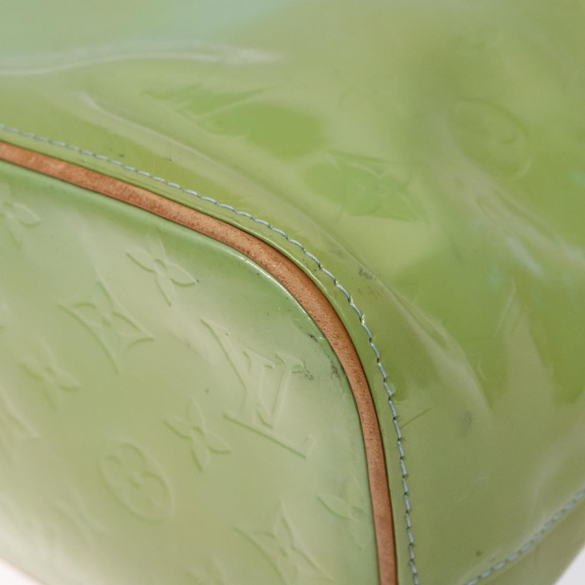 LOUIS VUITTON Monogram Vernis Houston Hand Bag Baby Blue M91005 LV Auth ep10362