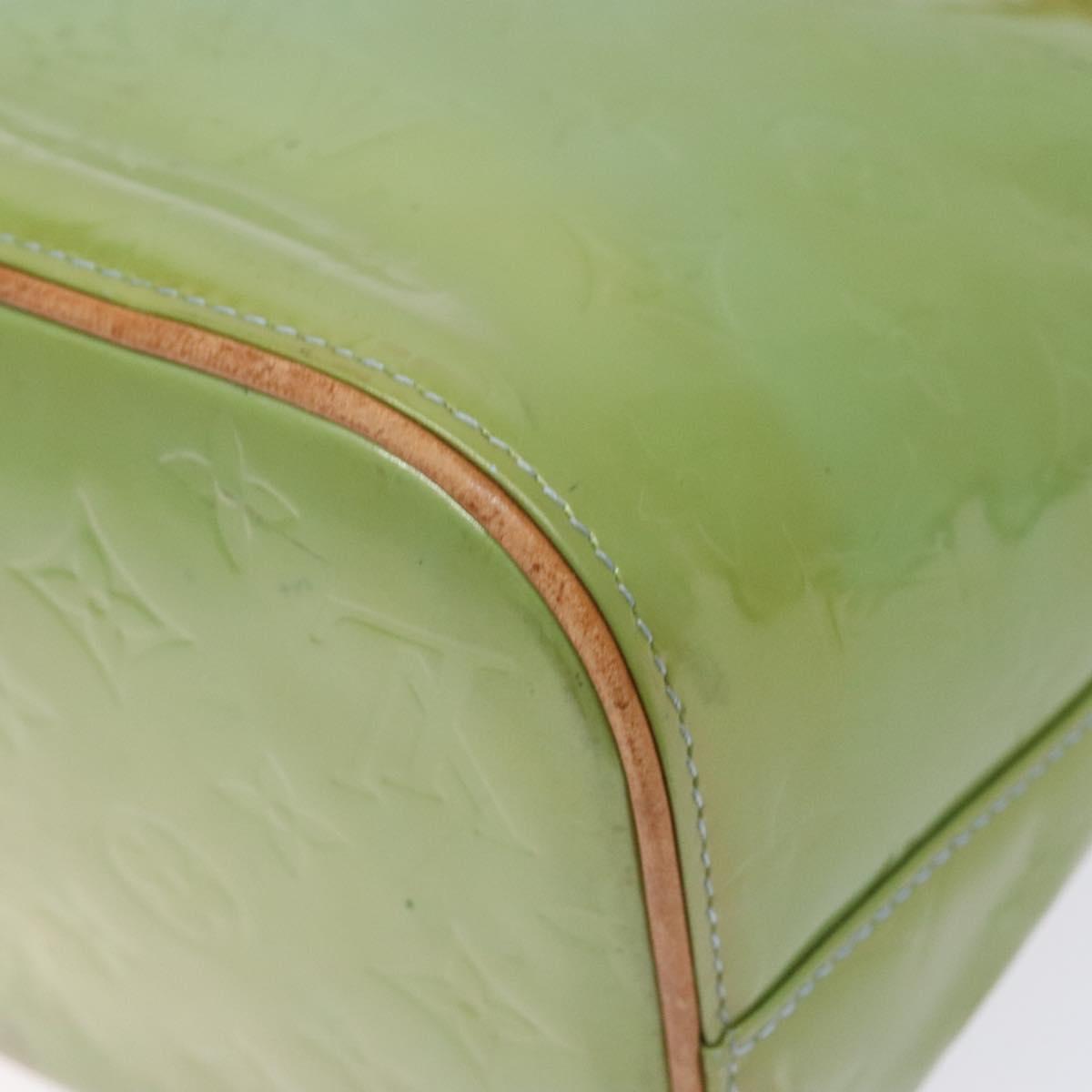 LOUIS VUITTON Monogram Vernis Houston Hand Bag Baby Blue M91005 LV Auth ep10362