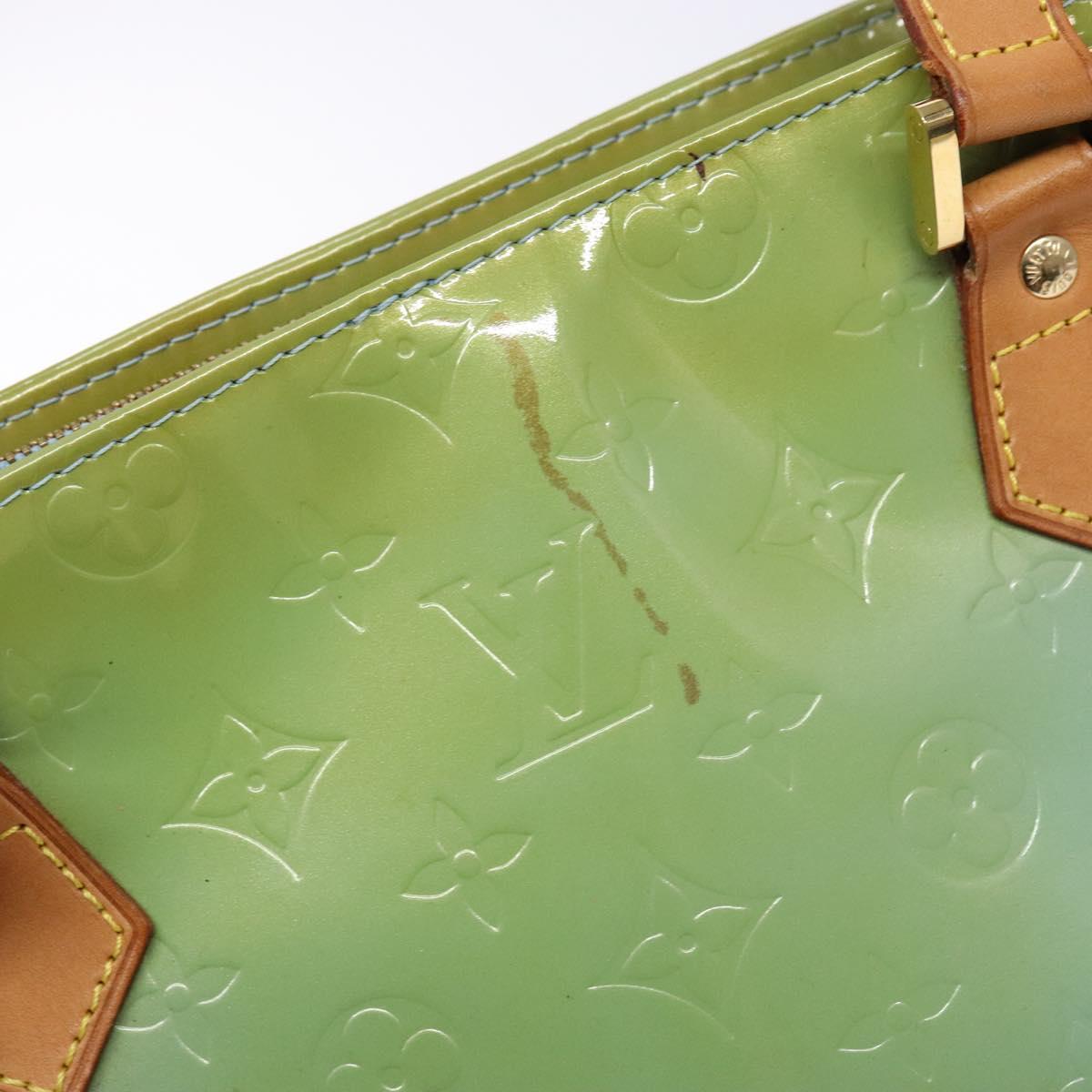 LOUIS VUITTON Monogram Vernis Houston Hand Bag Baby Blue M91005 LV Auth ep10362