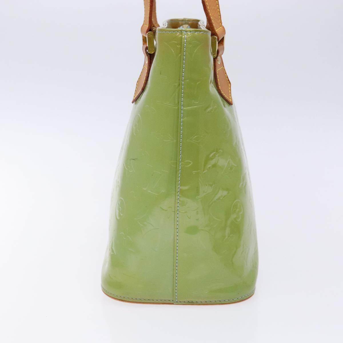 LOUIS VUITTON Monogram Vernis Houston Hand Bag Baby Blue M91005 LV Auth ep10362