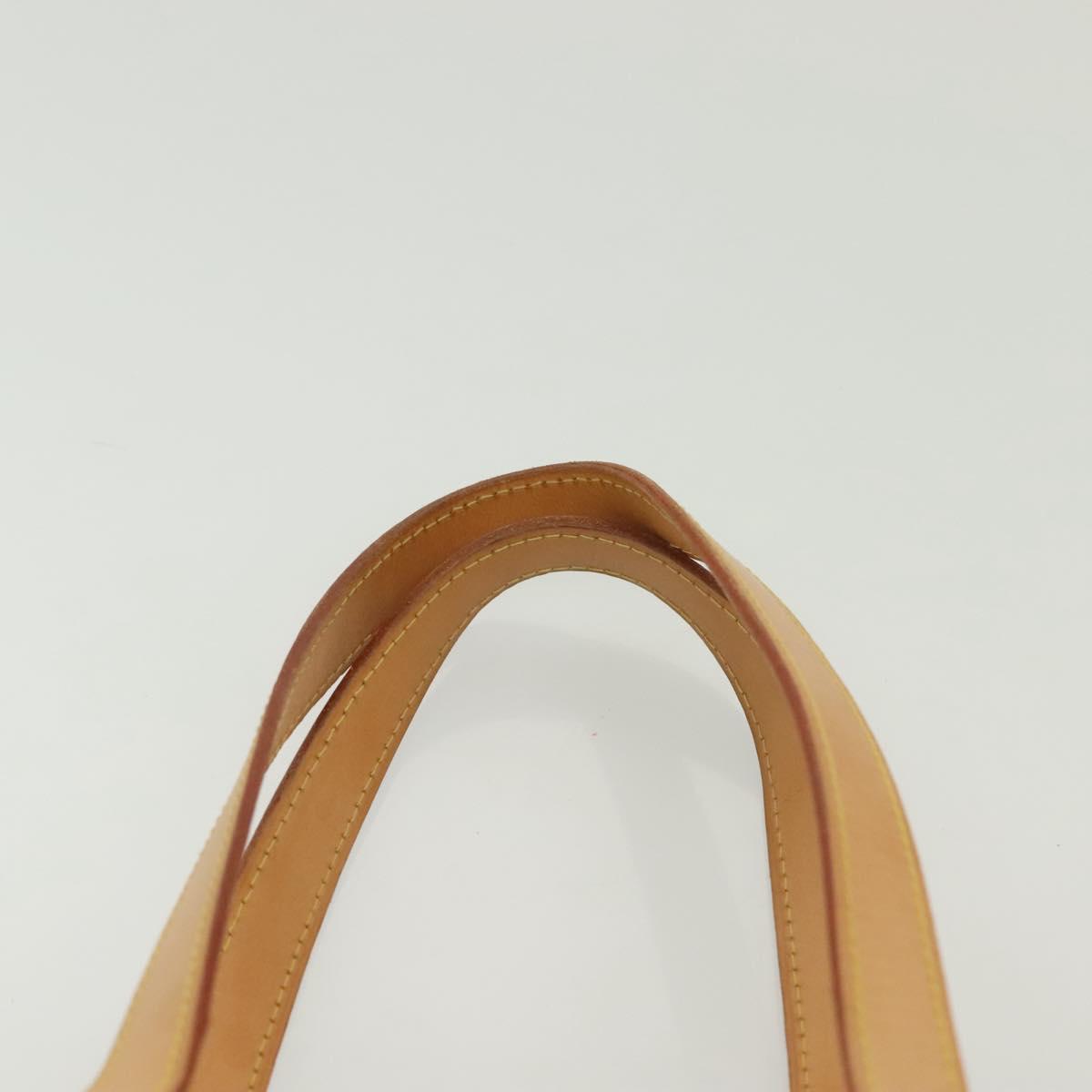 LOUIS VUITTON Monogram Vernis Columbus Tote Bag Lime Yellow M91047 Auth ep10370