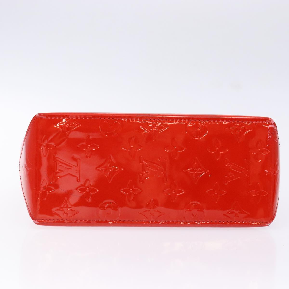 LOUIS VUITTON Monogram Vernis Reade PM Hand Bag Red Rouge M91088 LV Auth ep10371