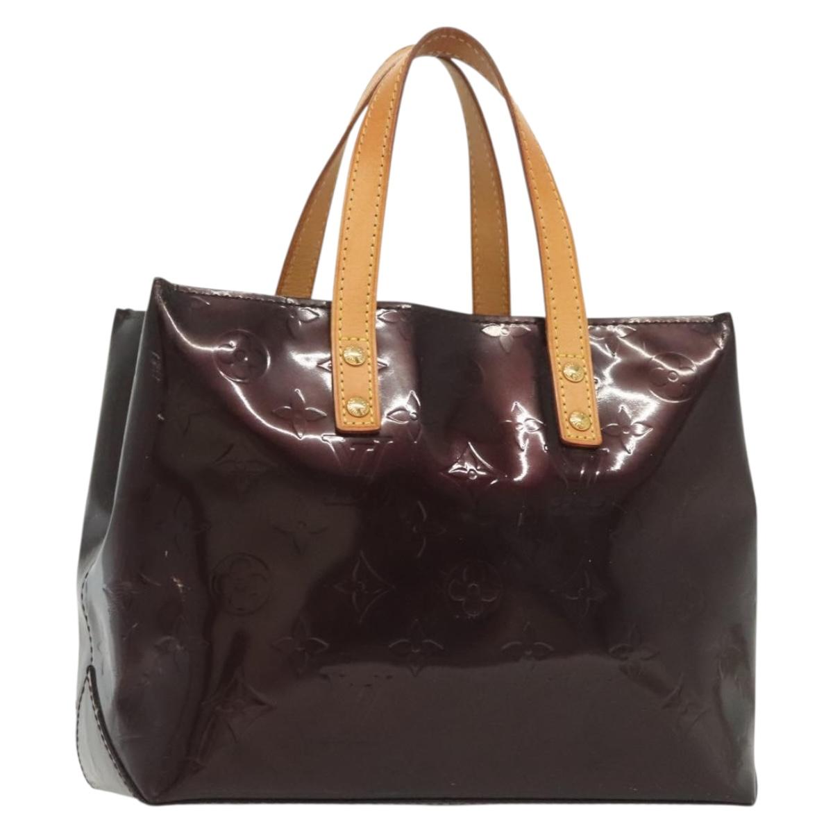 LOUIS VUITTON Monogram Vernis Reade PM Hand Bag Amarante M91993 LV Auth ep10373