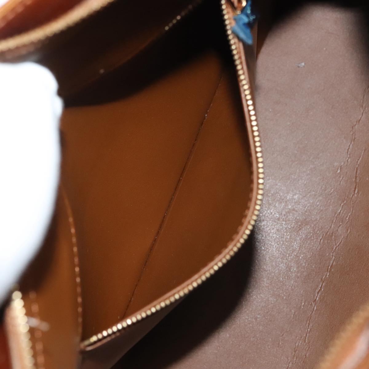 LOUIS VUITTON Monogram Vernis Houston Hand Bag Bronze M91122 LV Auth ep10376