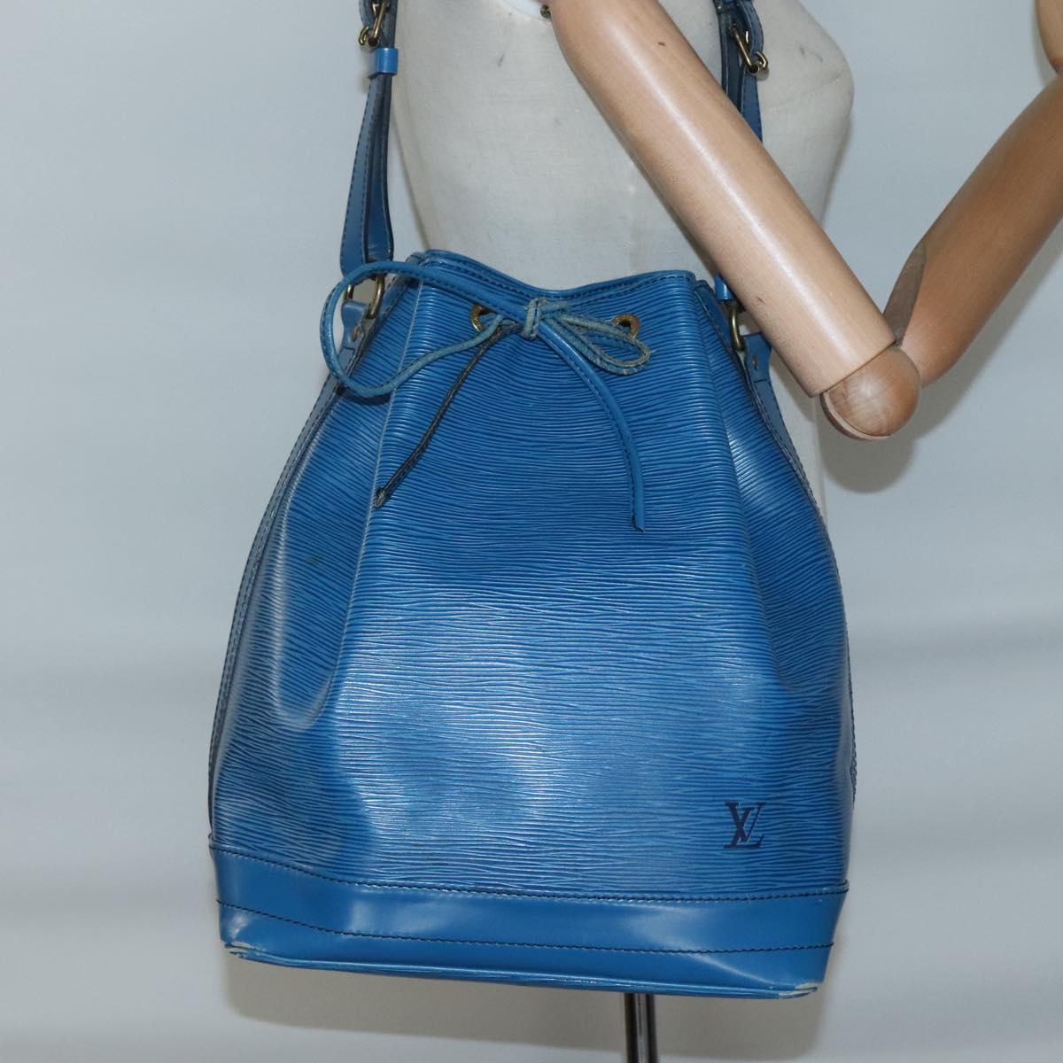 LOUIS VUITTON Epi Noe Shoulder Bag Toledo Blue M44005 LV Auth ep10377