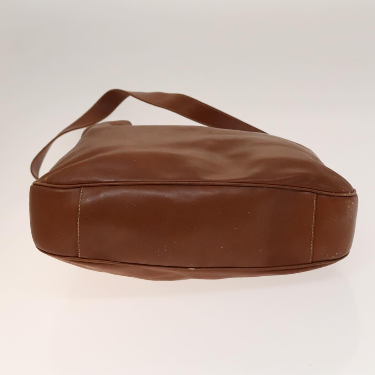 GUCCI Bamboo Hand Bag Leather 2way Brown Gold 001 1014 1577 0 Auth ep10398