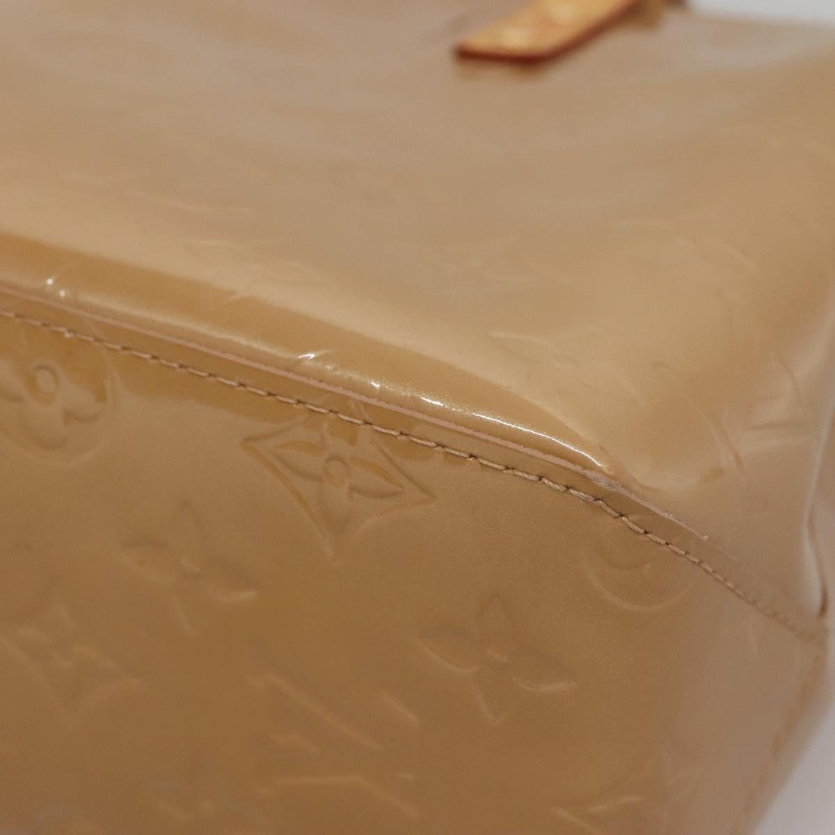 LOUIS VUITTON Monogram Vernis Reade PM Hand Bag Noisette M91334 LV Auth ep10399