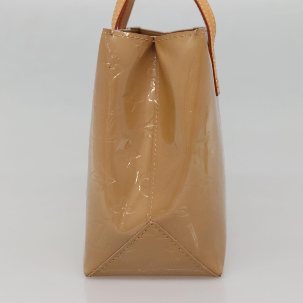 LOUIS VUITTON Monogram Vernis Reade PM Hand Bag Noisette M91334 LV Auth ep10399