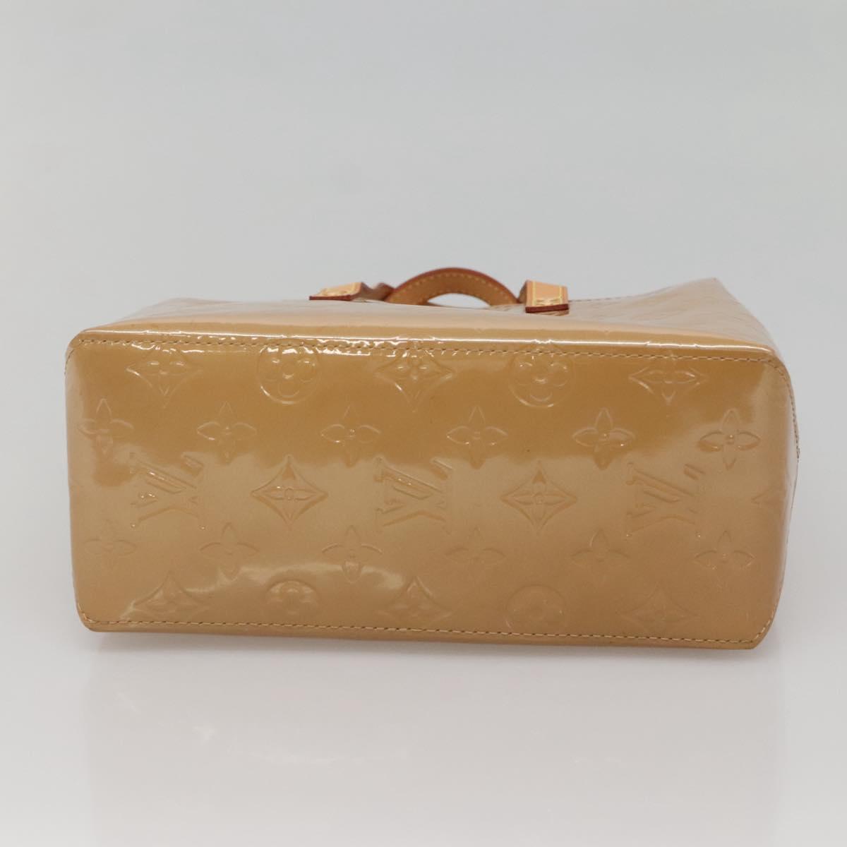 LOUIS VUITTON Monogram Vernis Reade PM Hand Bag Noisette M91334 LV Auth ep10399