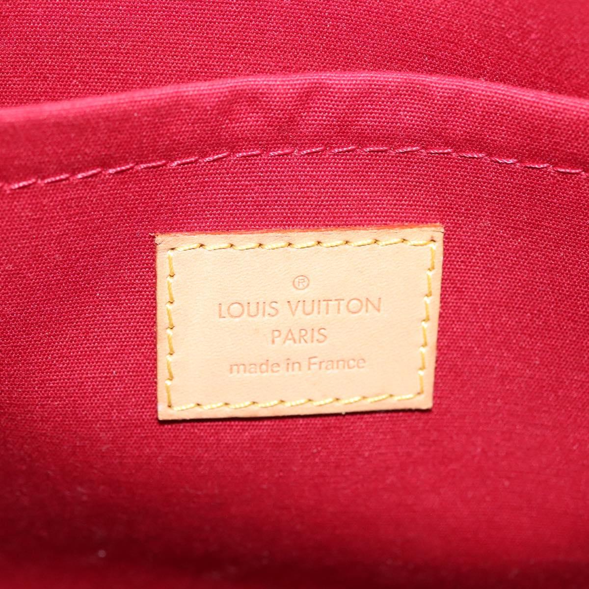 LOUIS VUITTON Monogram Vernis Brea PM Hand Bag Red M91623 LV Auth ep10407