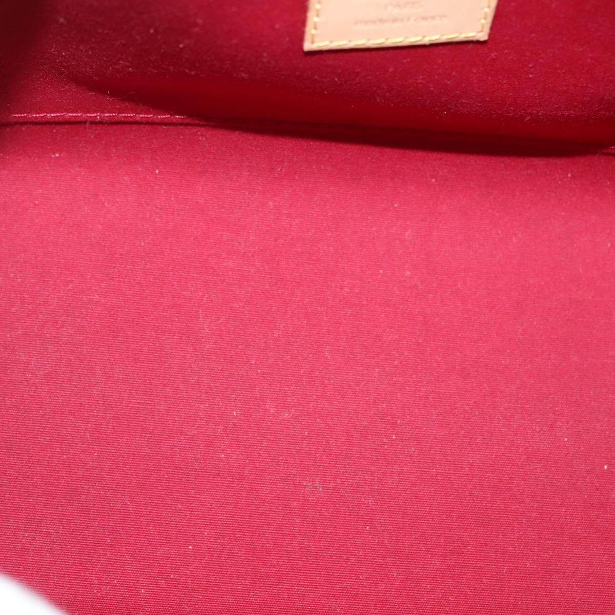 LOUIS VUITTON Monogram Vernis Brea PM Hand Bag Red M91623 LV Auth ep10407