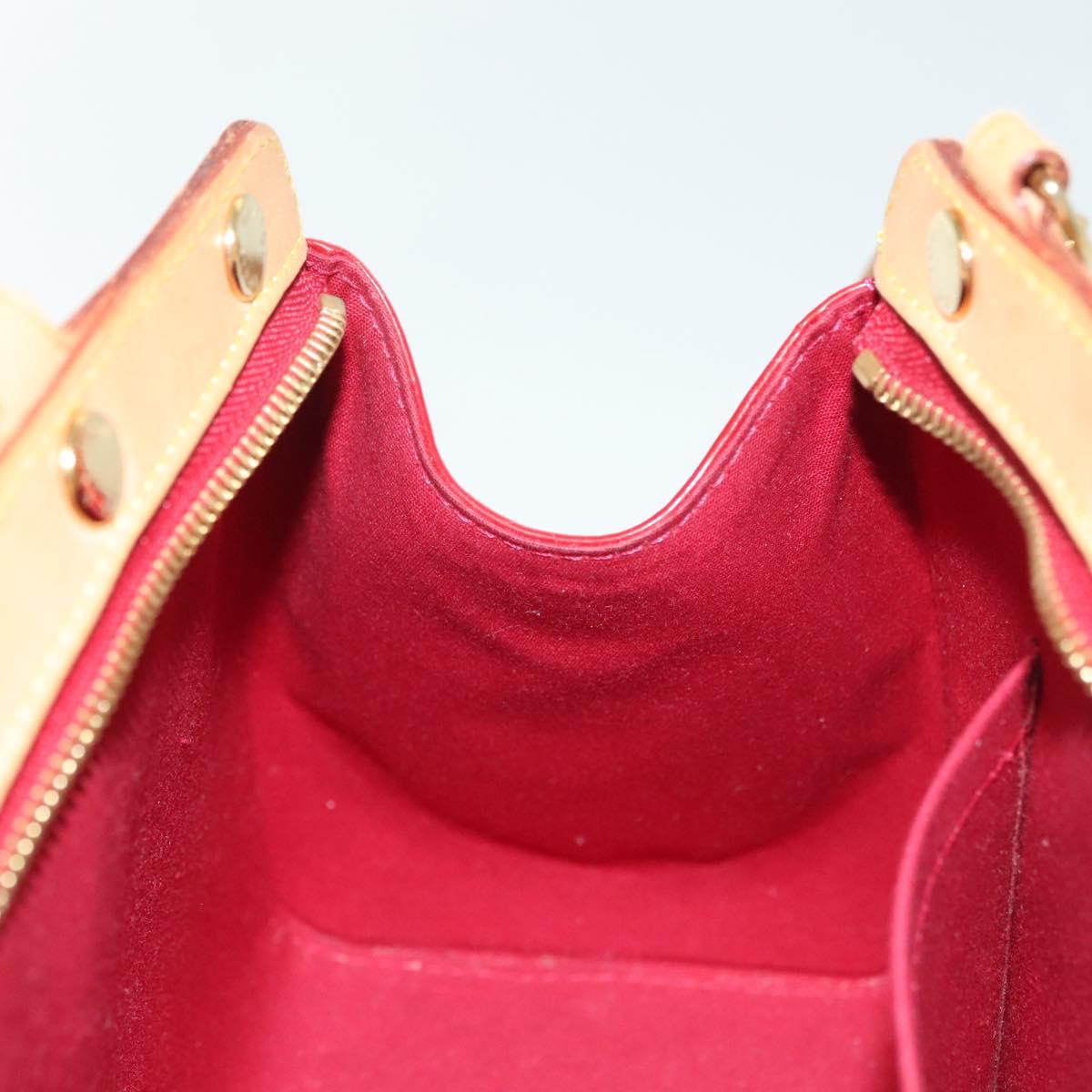 LOUIS VUITTON Monogram Vernis Brea PM Hand Bag Red M91623 LV Auth ep10407