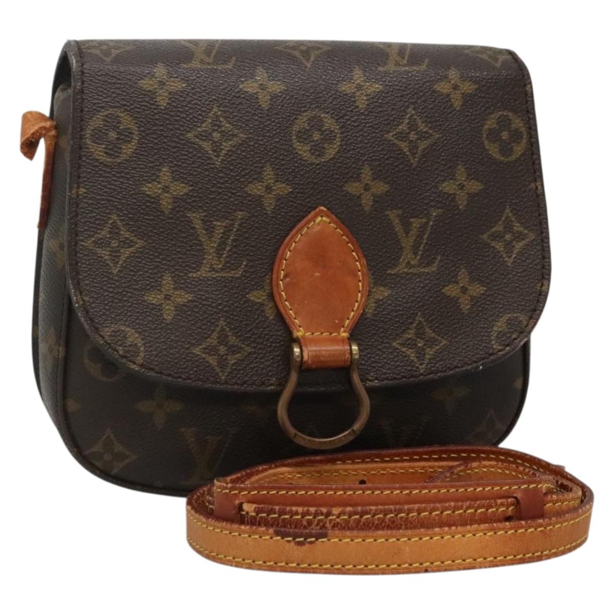 LOUIS VUITTON Monogram Monogram Saint Cloud MM Shoulder Bag M51243 Auth ep10458