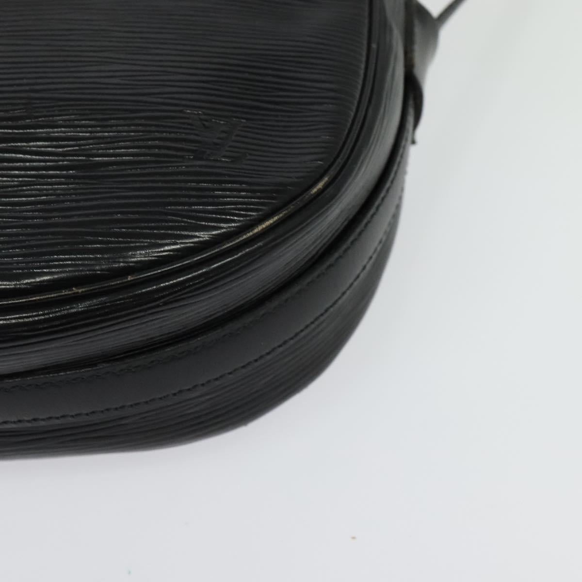 LOUIS VUITTON Epi Jeune Fille MM Shoulder Bag Black M52152 LV Auth ep10474