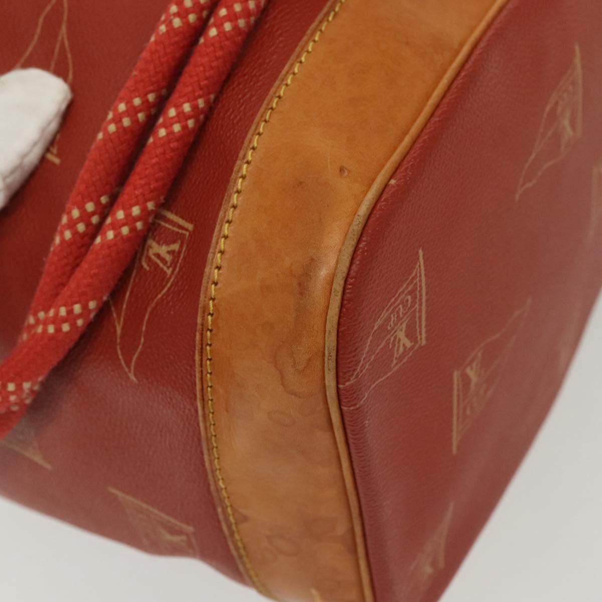 LOUIS VUITTON LV cup Saint Tropez Shoulder Bag Red M80026 LV Auth ep10503