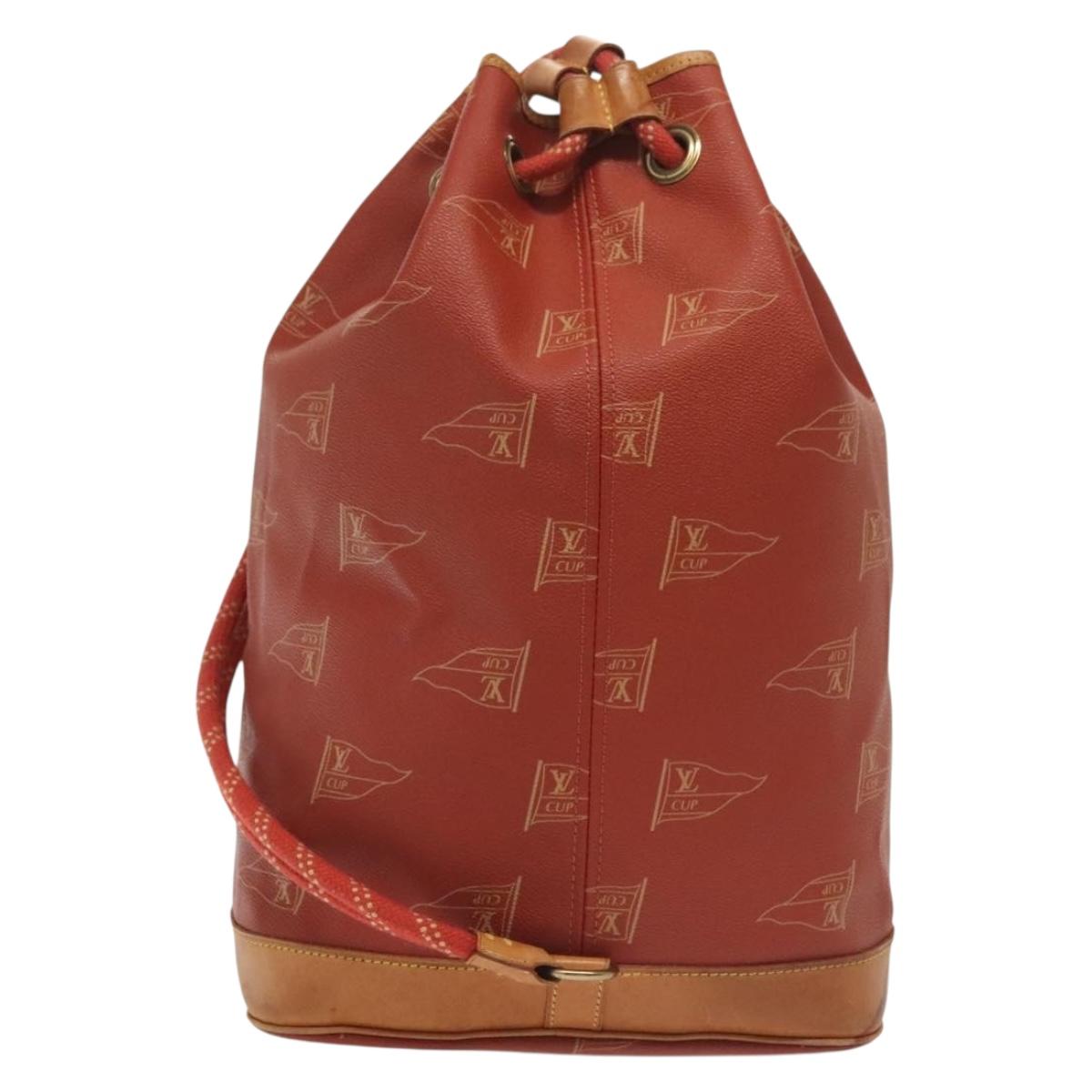 LOUIS VUITTON LV cup Saint Tropez Shoulder Bag Red M80026 LV Auth ep10503