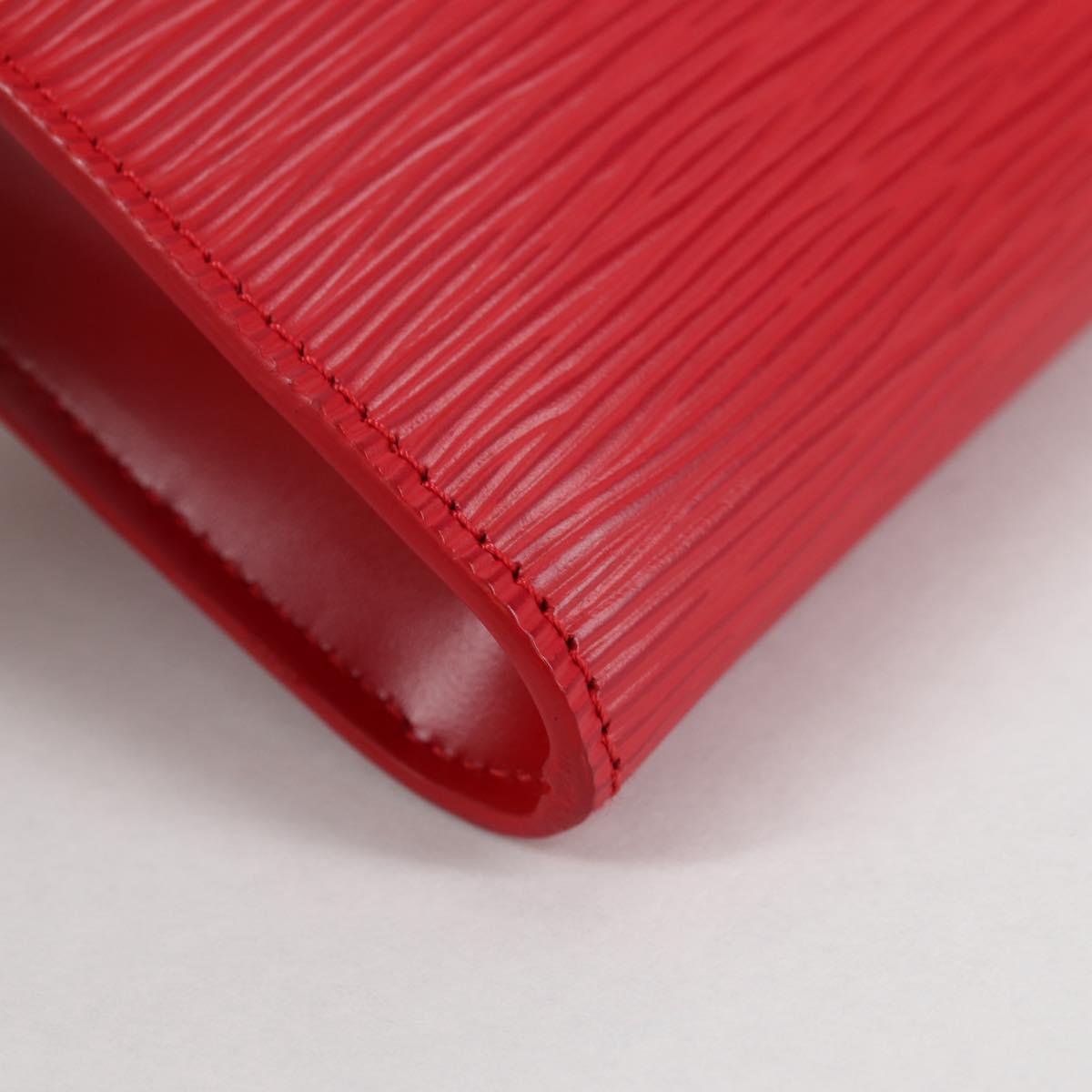 LOUIS VUITTON Epi Pochette Accessoires Pouch Red M52947 LV Auth ep10505V