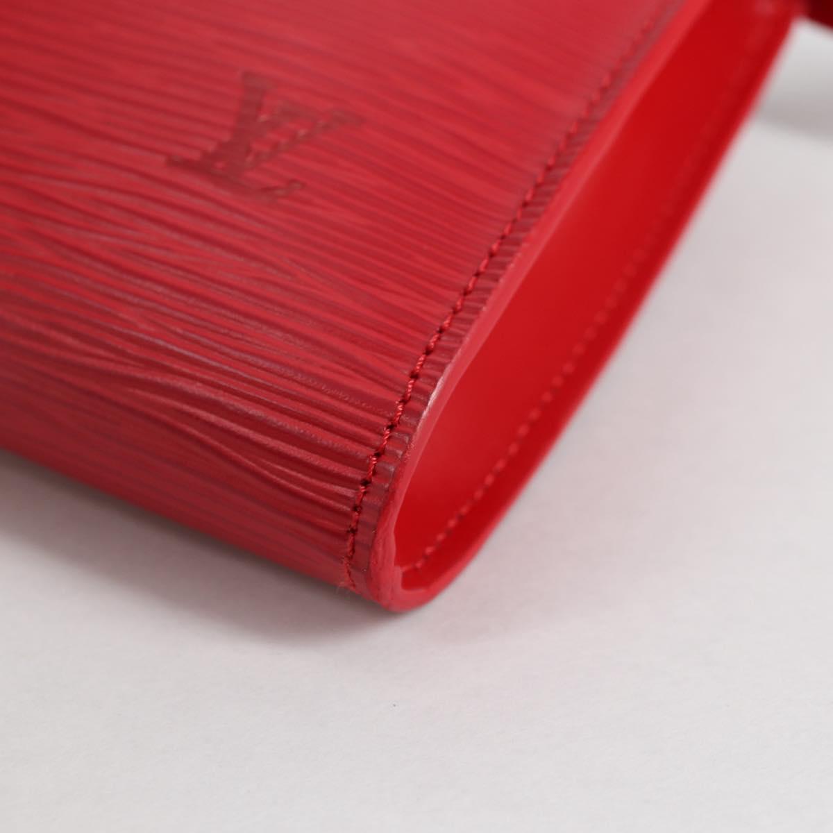 LOUIS VUITTON Epi Pochette Accessoires Pouch Red M52947 LV Auth ep10505V