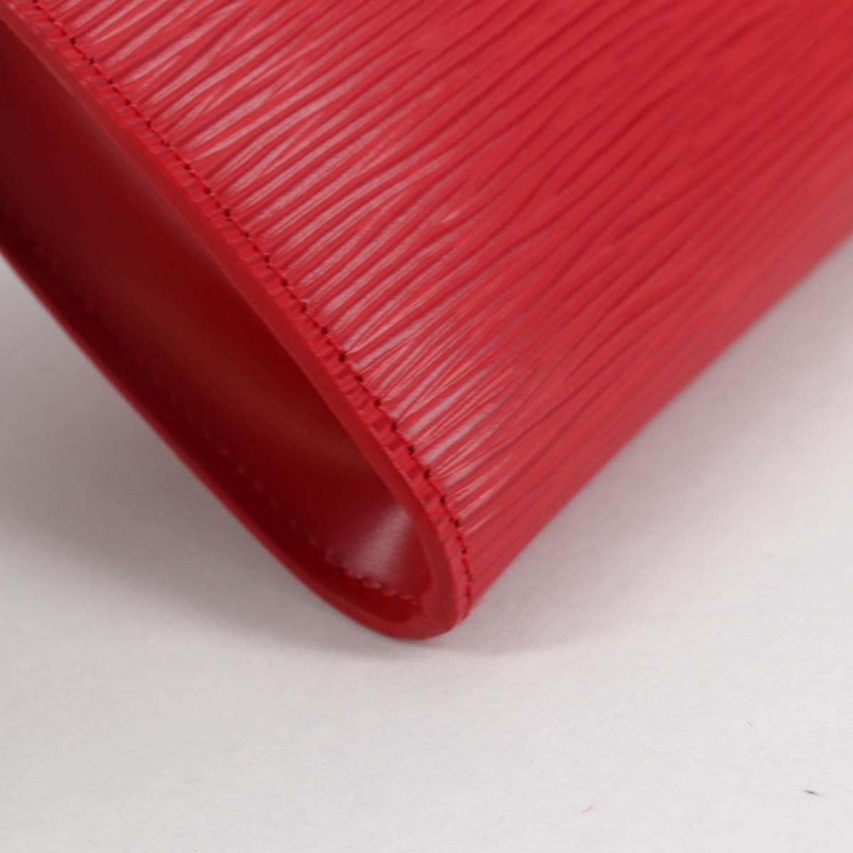 LOUIS VUITTON Epi Pochette Accessoires Pouch Red M52947 LV Auth ep10505V