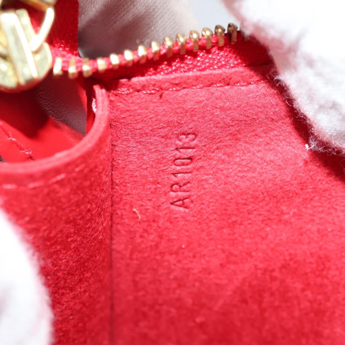 LOUIS VUITTON Epi Pochette Accessoires Pouch Red M52947 LV Auth ep10505V