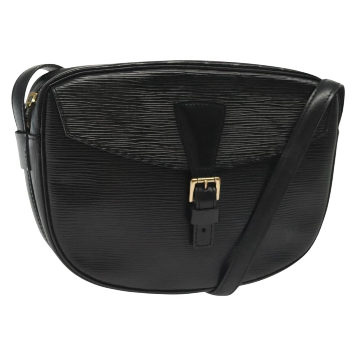 LOUIS VUITTON Epi Jeune Fille MM Shoulder Bag Black M52152 LV Auth ep10520