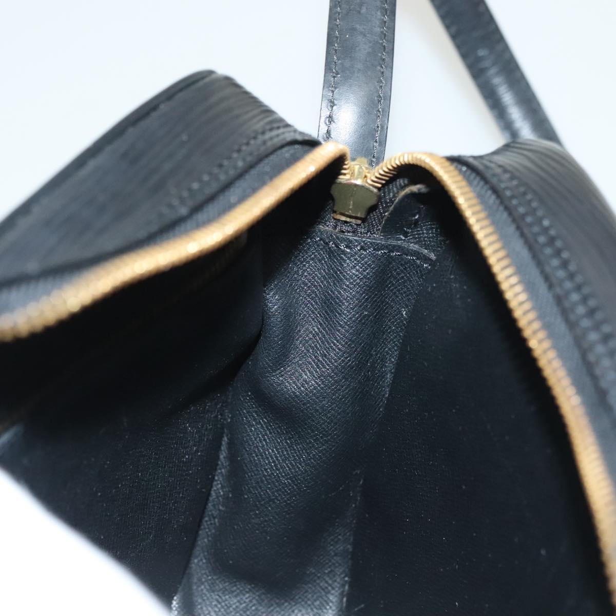 LOUIS VUITTON Epi Jeune Fille MM Shoulder Bag Black M52152 LV Auth ep10520