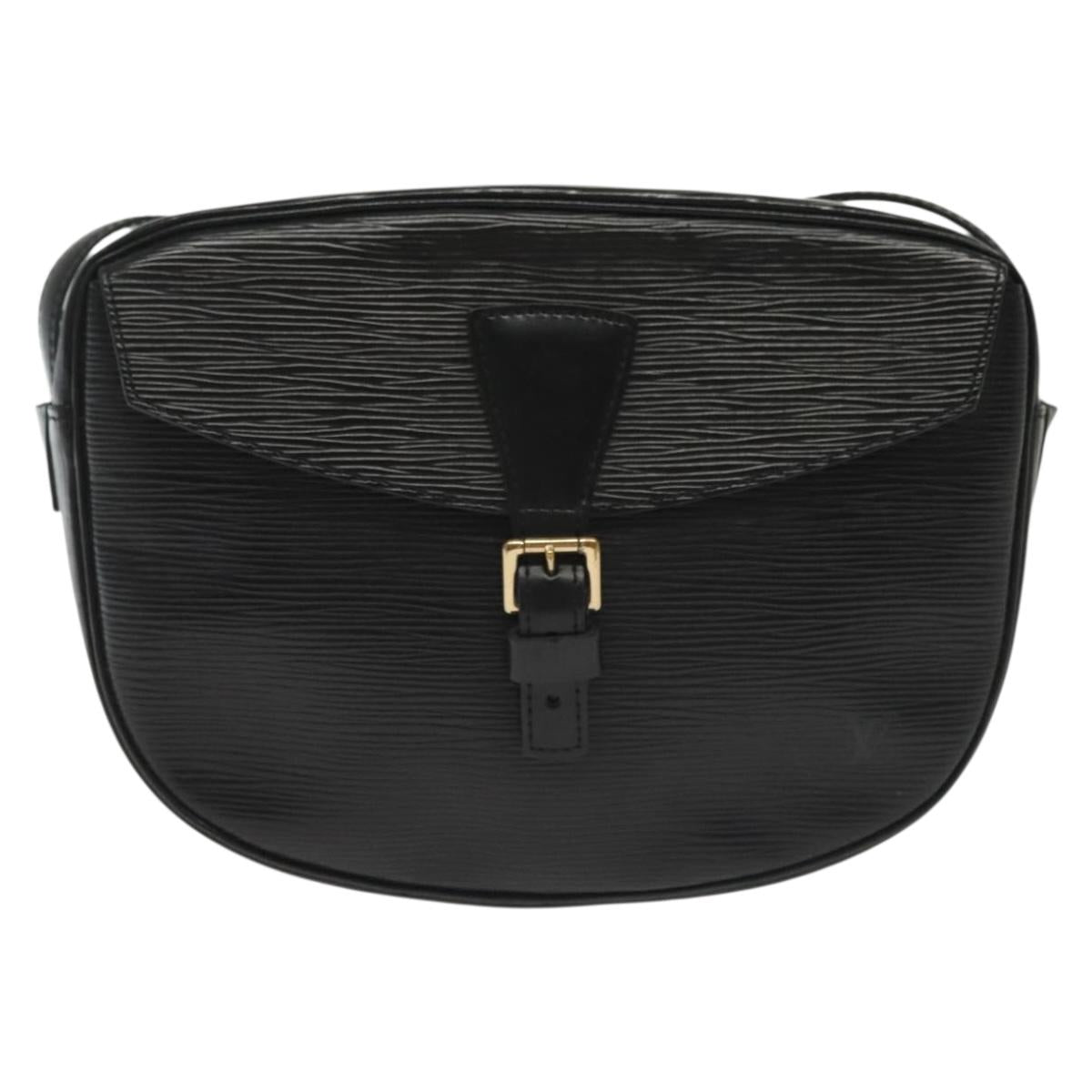 LOUIS VUITTON Epi Jeune Fille MM Shoulder Bag Black M52152 LV Auth ep10520