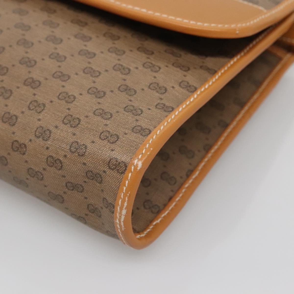GUCCI Micro GG Supreme Shoulder Bag PVC Beige Gold 004 58 0264 Auth ep10535
