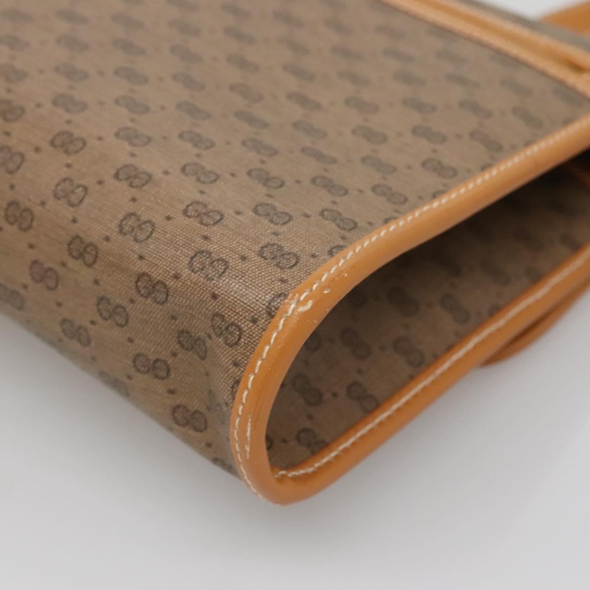 GUCCI Micro GG Supreme Shoulder Bag PVC Beige Gold 004 58 0264 Auth ep10535