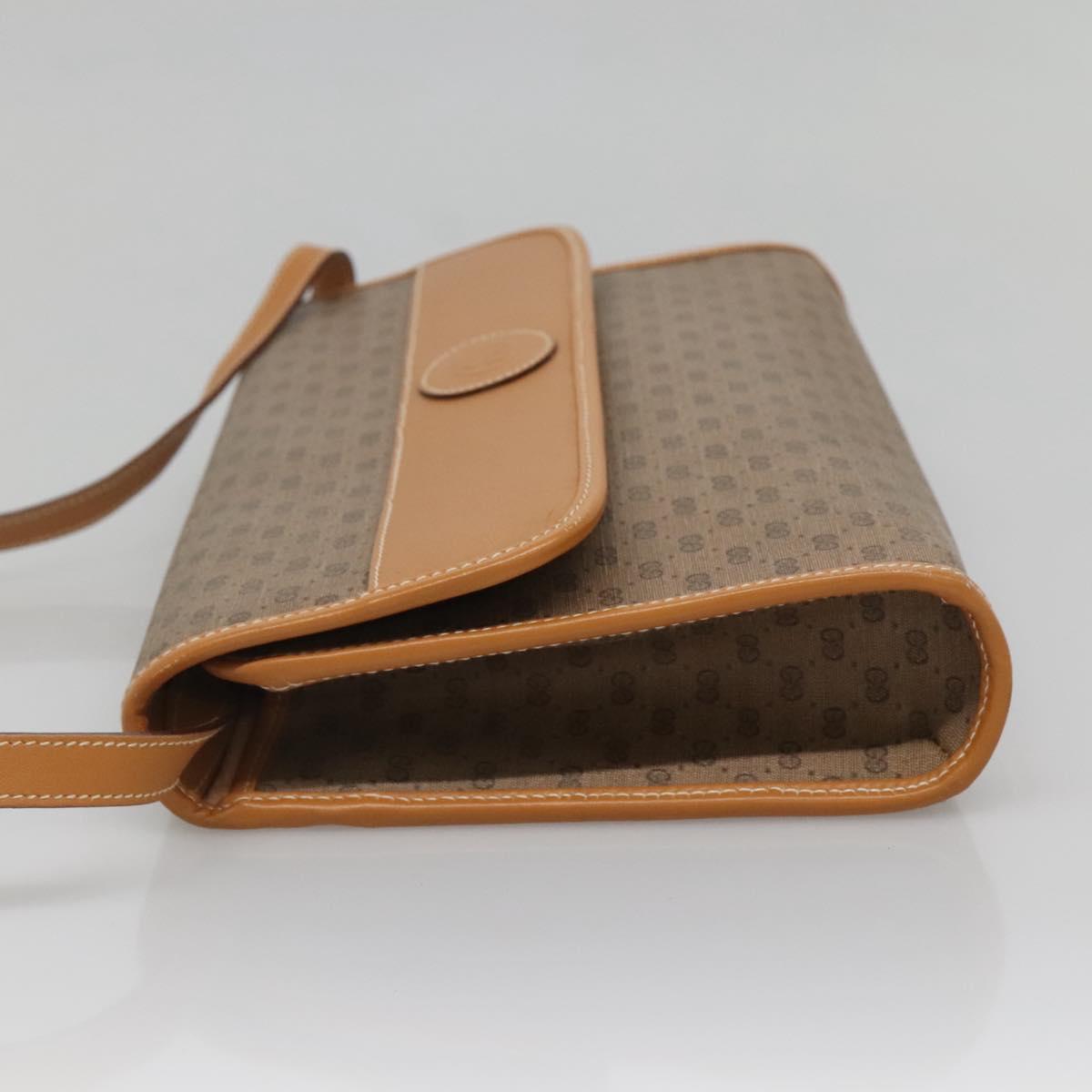 GUCCI Micro GG Supreme Shoulder Bag PVC Beige Gold 004 58 0264 Auth ep10535