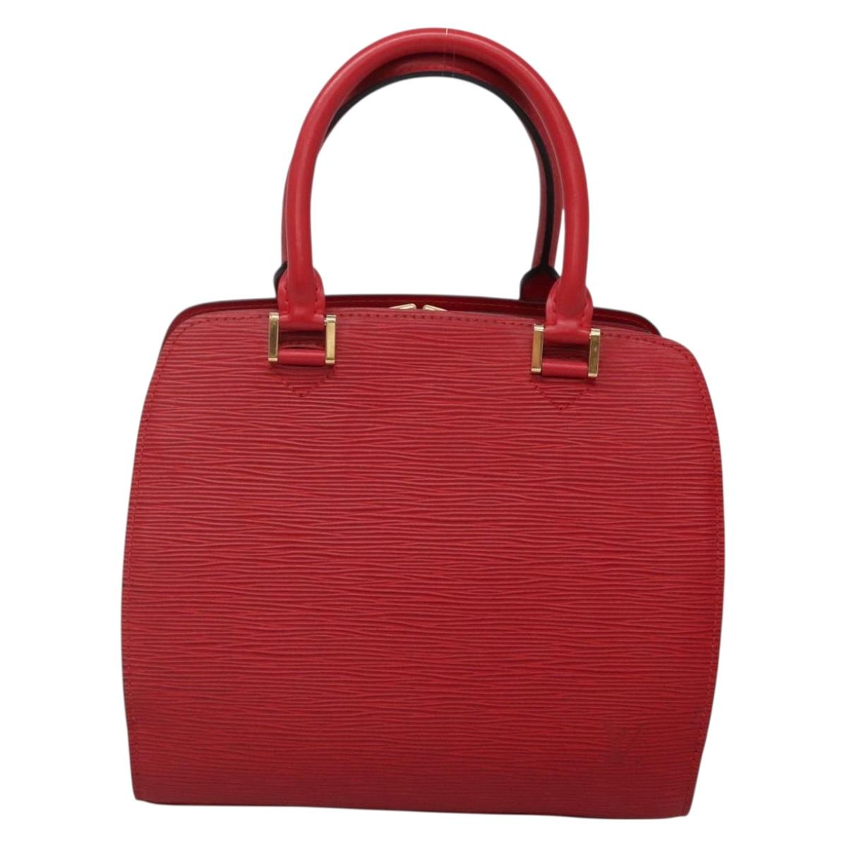 LOUIS VUITTON Epi Pont Neuf Hand Bag Red M52057 LV Auth ep10536