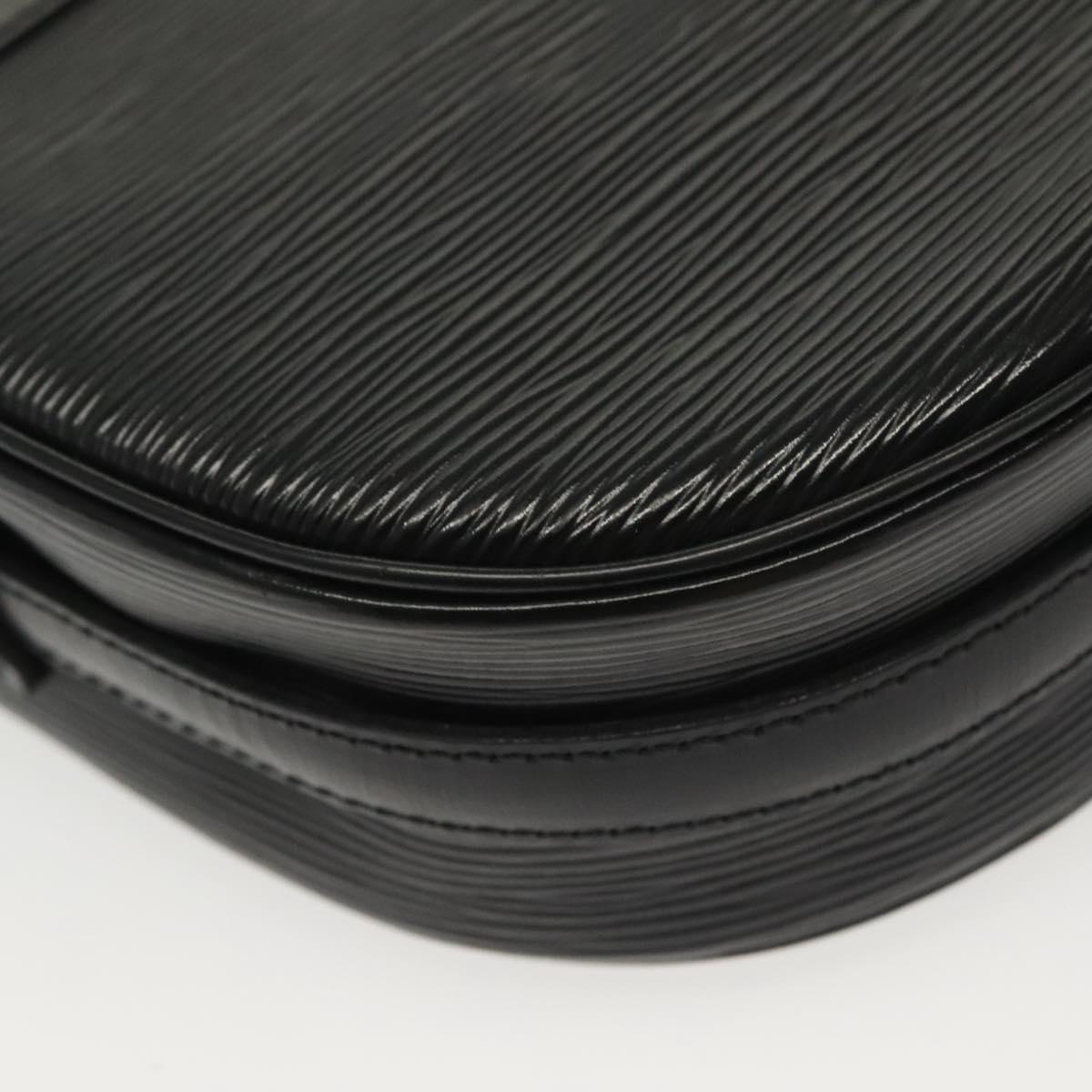 LOUIS VUITTON Epi Jeune Fille MM Shoulder Bag Black M52152 LV Auth ep10540