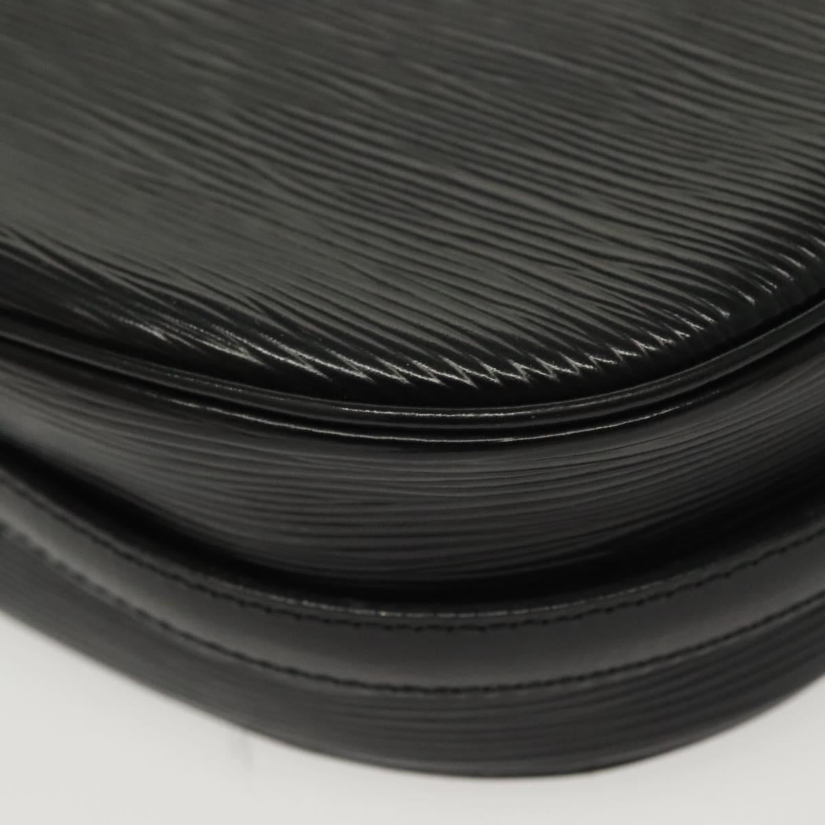 LOUIS VUITTON Epi Jeune Fille MM Shoulder Bag Black M52152 LV Auth ep10540