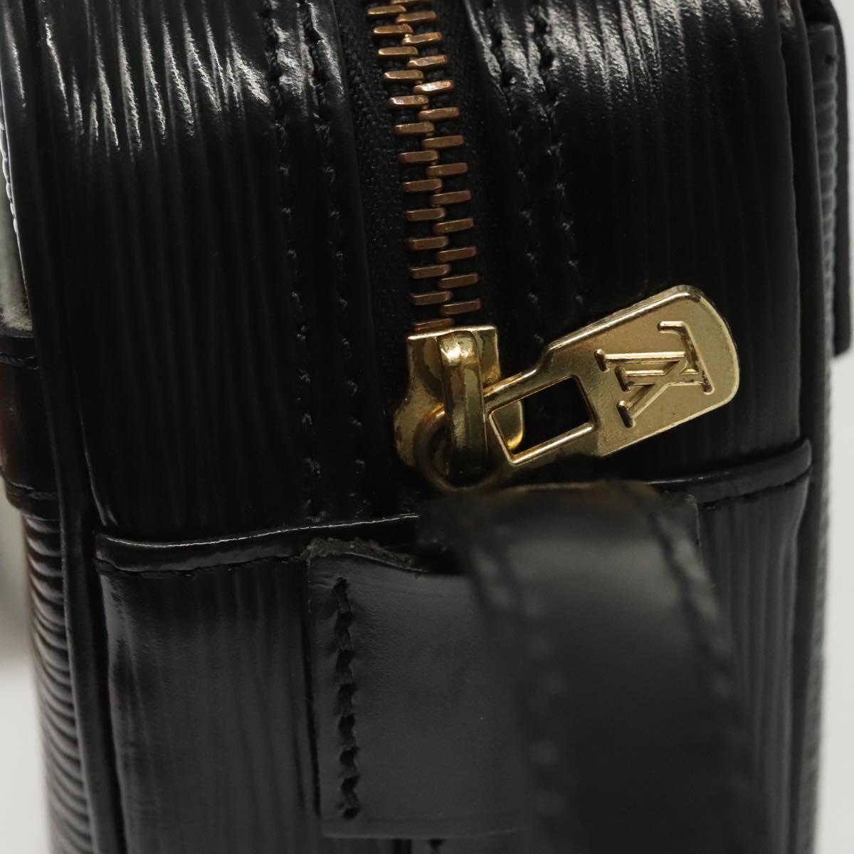 LOUIS VUITTON Epi Jeune Fille MM Shoulder Bag Black M52152 LV Auth ep10540