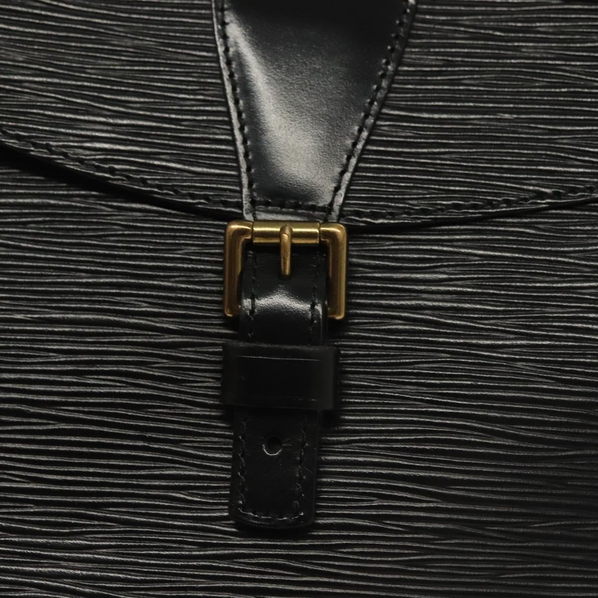 LOUIS VUITTON Epi Jeune Fille MM Shoulder Bag Black M52152 LV Auth ep10540