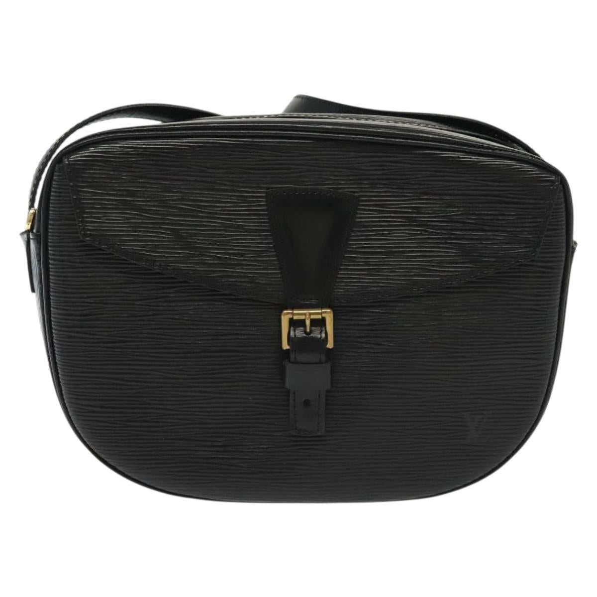 LOUIS VUITTON Epi Jeune Fille MM Shoulder Bag Black M52152 LV Auth ep10540