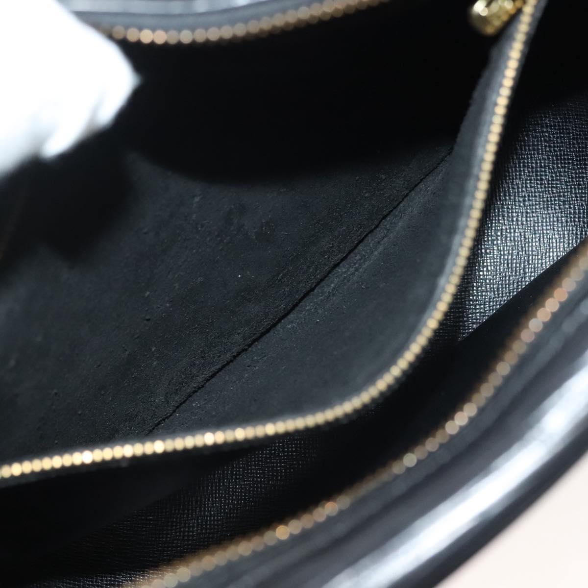 LOUIS VUITTON Epi Jeune Fille MM Shoulder Bag Black M52152 LV Auth ep10540