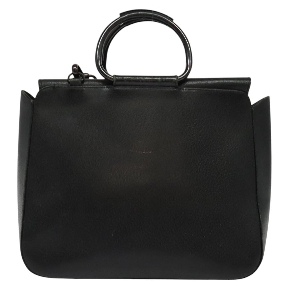 GUCCI Hand Bag Leather 2way Black 000 2058 0307 6 Auth ep10542