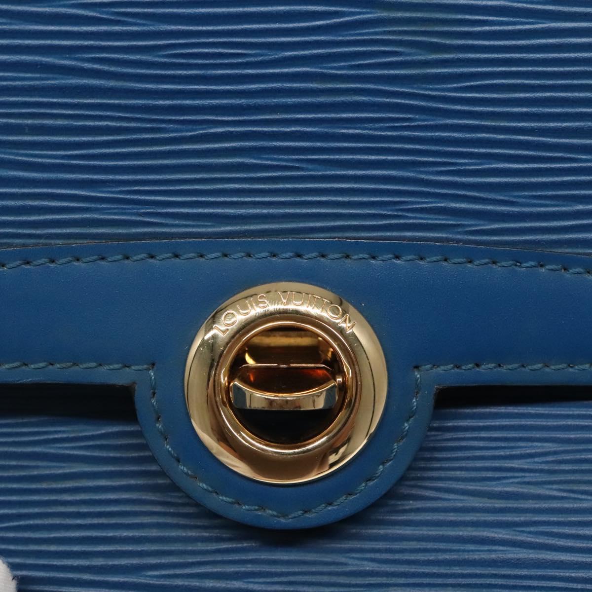 LOUIS VUITTON Epi Pochette Arche Shoulder Bag Blue M52575 LV Auth ep10558