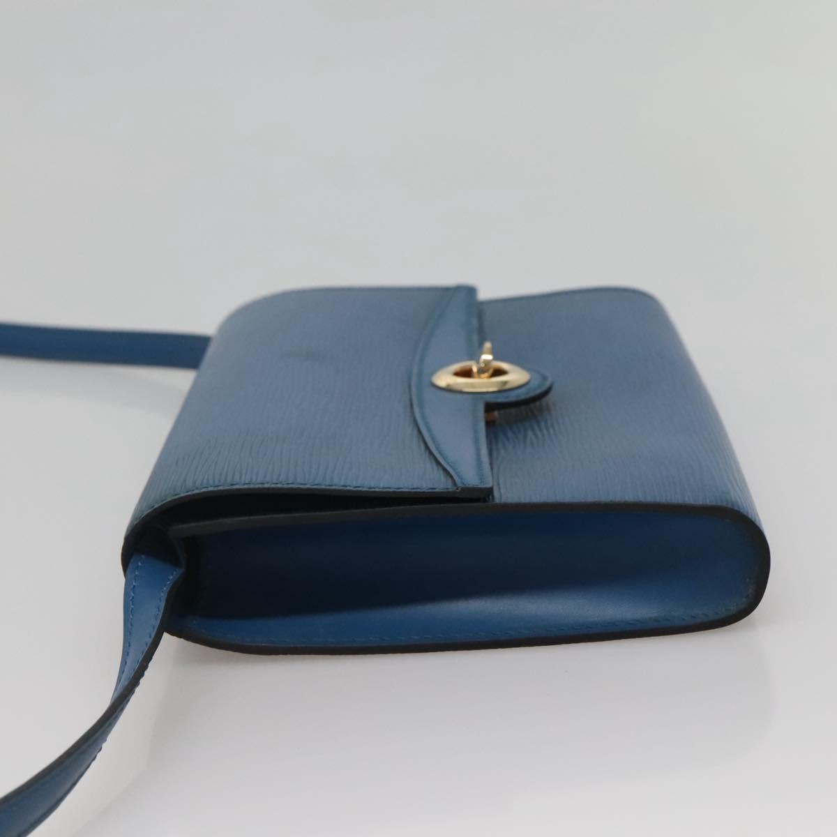 LOUIS VUITTON Epi Pochette Arche Shoulder Bag Blue M52575 LV Auth ep10558