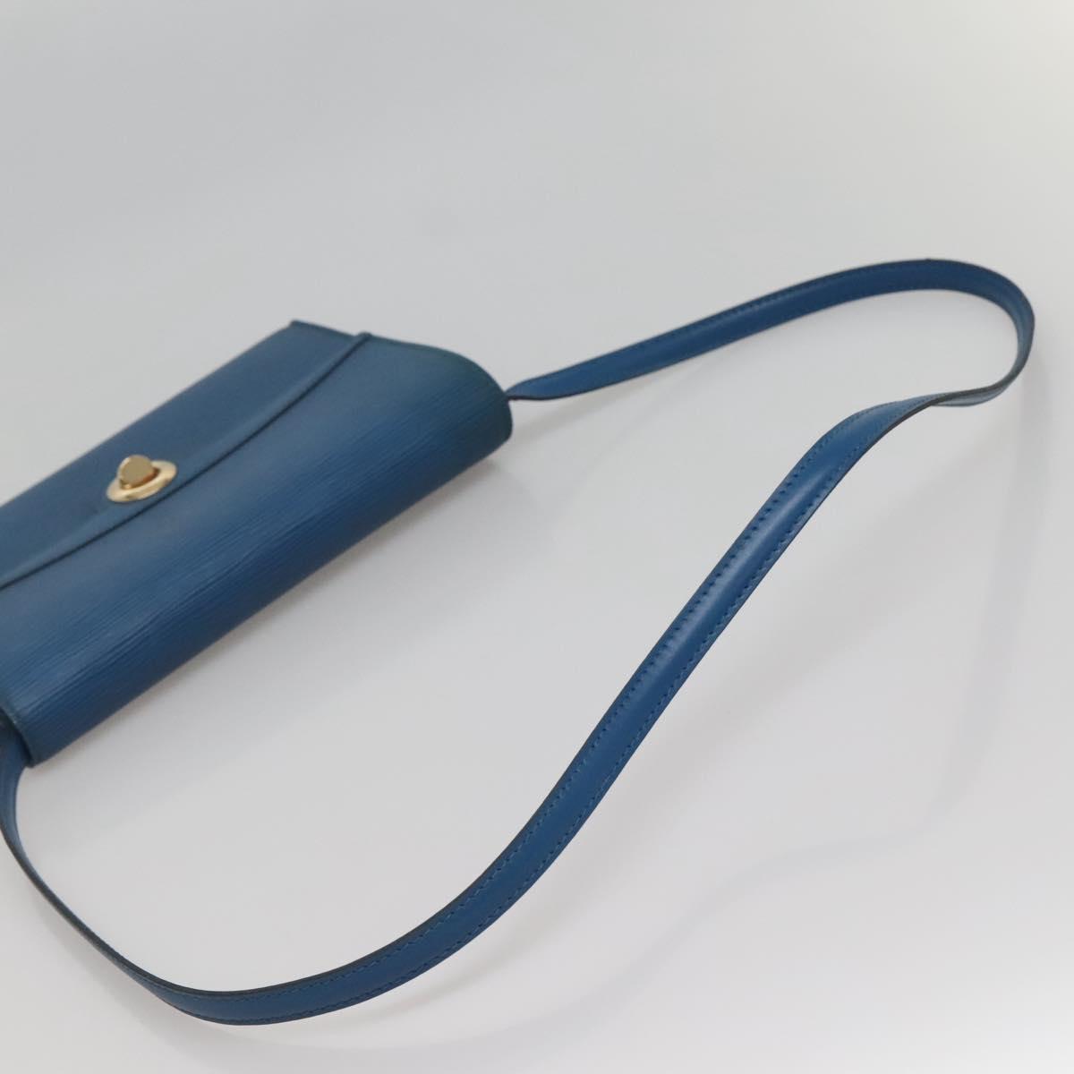 LOUIS VUITTON Epi Pochette Arche Shoulder Bag Blue M52575 LV Auth ep10558