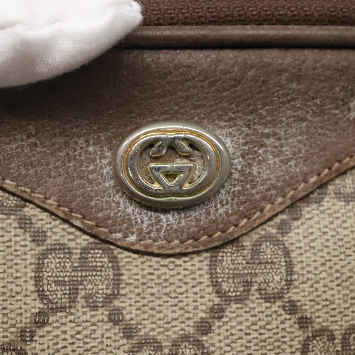 GUCCI GG Supreme Shoulder Bag PVC Beige Gold 56 02 068 Auth ep10564