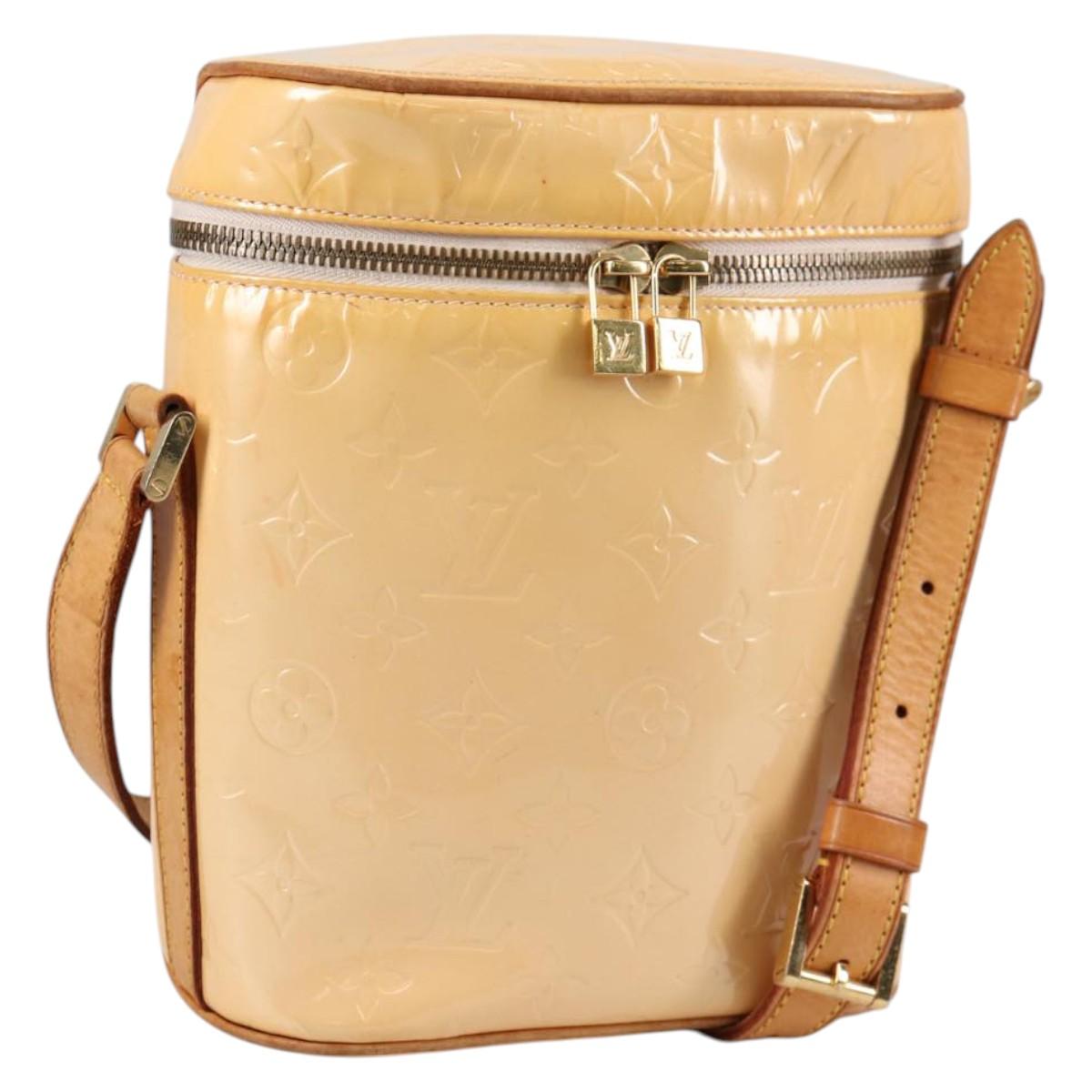 LOUIS VUITTON Vernis Sullivan Vertical Bag Marshmallow Pink M91298 Auth ep10572