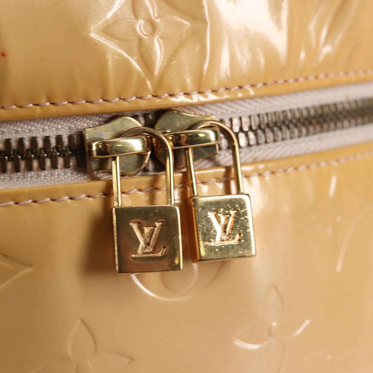 LOUIS VUITTON Vernis Sullivan Vertical Bag Marshmallow Pink M91298 Auth ep10572