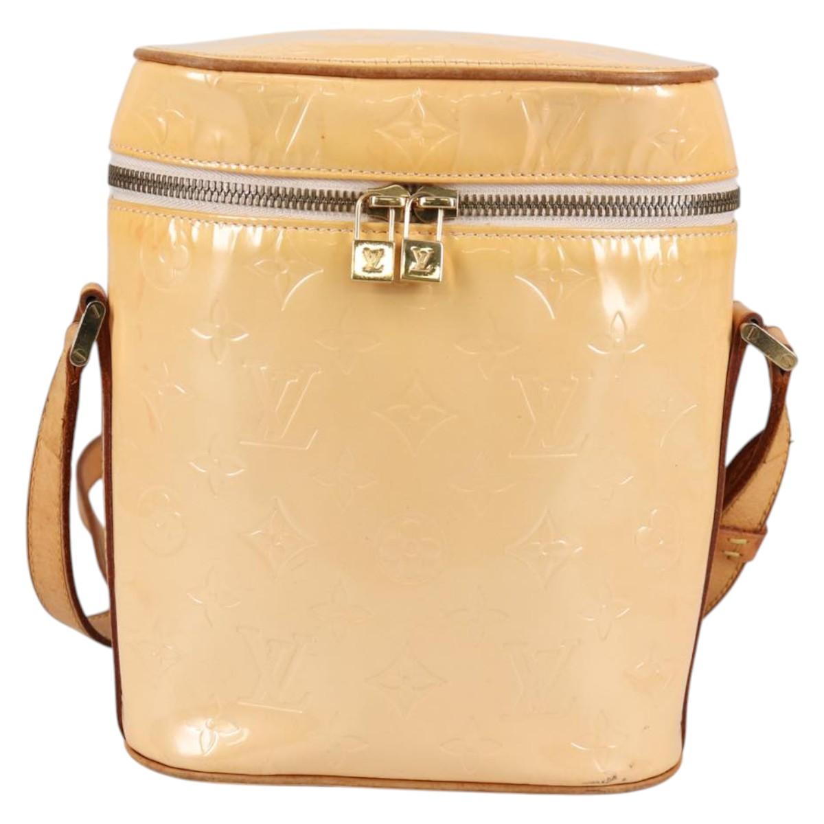 LOUIS VUITTON Vernis Sullivan Vertical Bag Marshmallow Pink M91298 Auth ep10572
