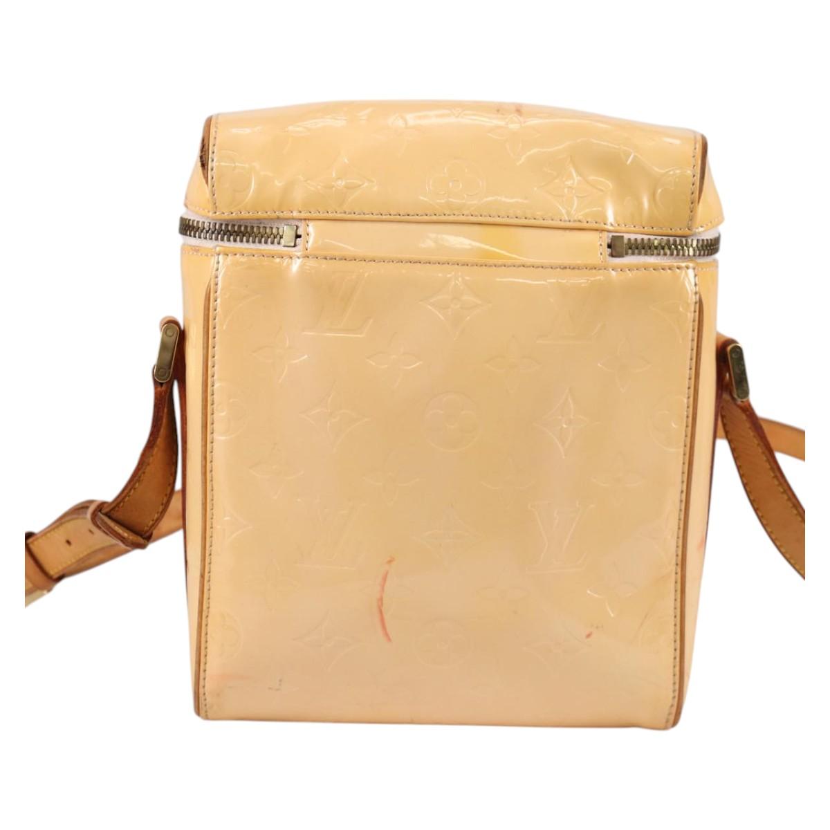 LOUIS VUITTON Vernis Sullivan Vertical Bag Marshmallow Pink M91298 Auth ep10572