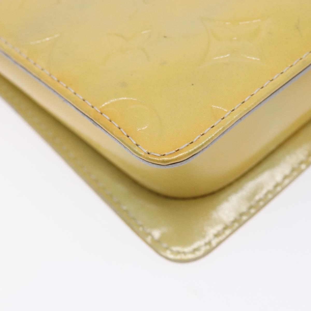 LOUIS VUITTON Monogram Vernis Motto Accessory Pouch Gris M91030 LV Auth ep10575