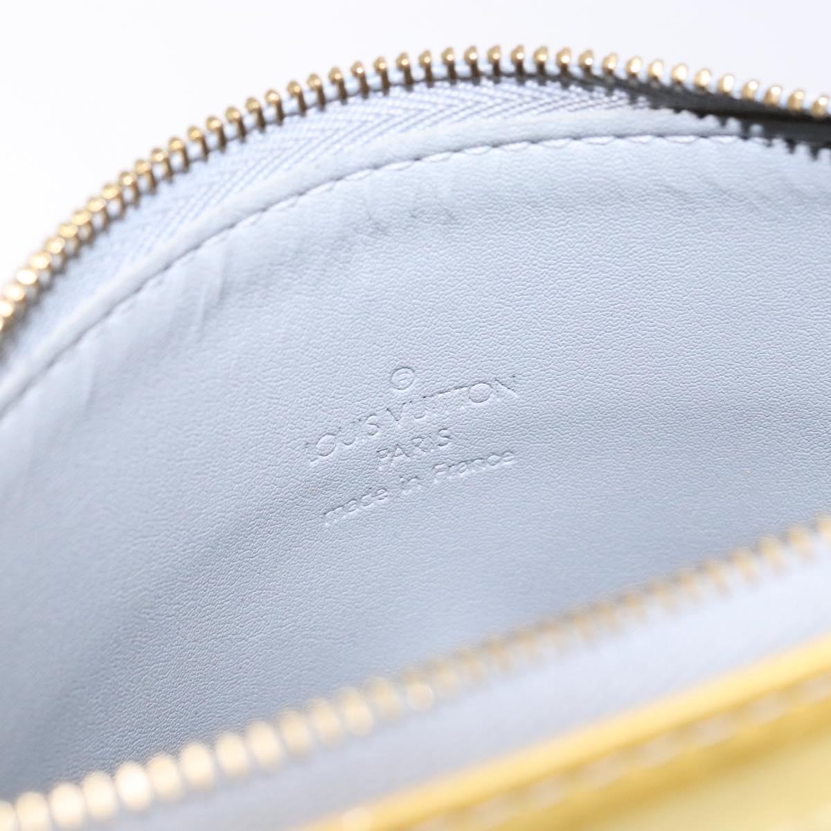 LOUIS VUITTON Monogram Vernis Motto Accessory Pouch Gris M91030 LV Auth ep10575