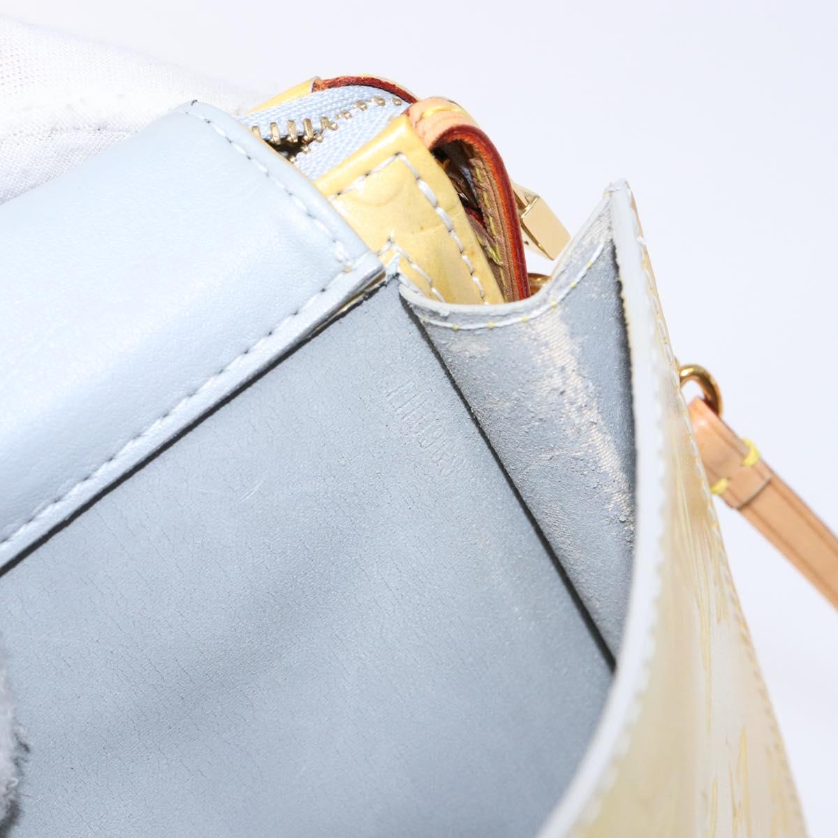 LOUIS VUITTON Monogram Vernis Motto Accessory Pouch Gris M91030 LV Auth ep10575